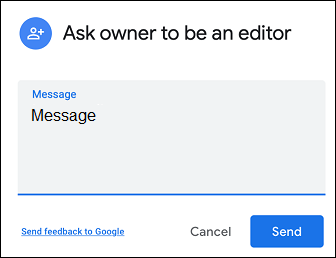 Ask Google Sheets Owner to be An Editor
