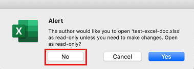 Open in Read Only Pop-up