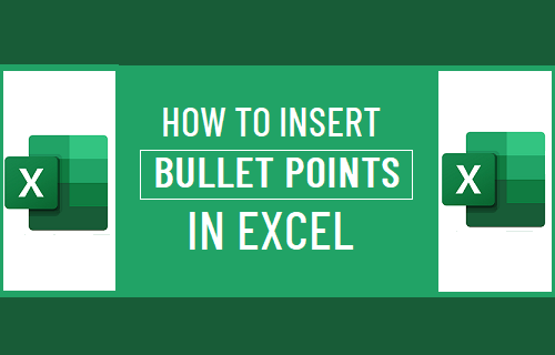 Insert Bullet Points in Excel