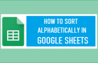 Sort Alphabetically in Google Sheets