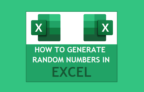 Generate Random Numbers in Excel
