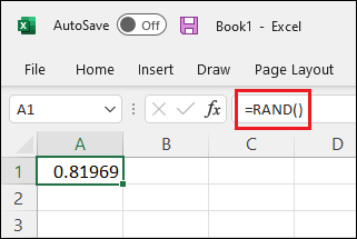 RAND Function in Excel